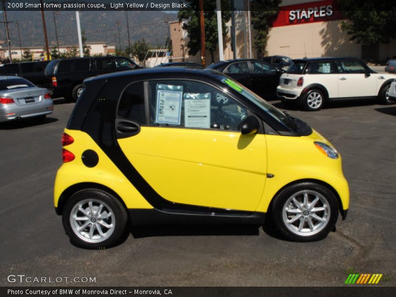 Light Yellow / Design Black 2008 Smart fortwo passion coupe