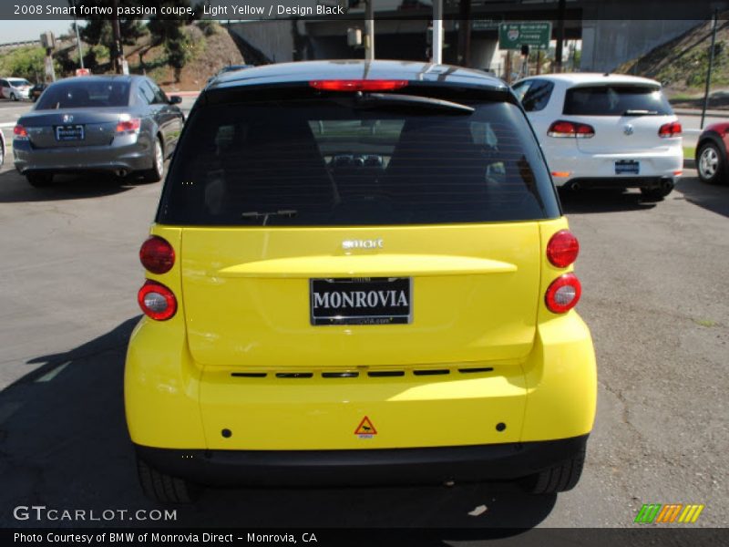 Light Yellow / Design Black 2008 Smart fortwo passion coupe