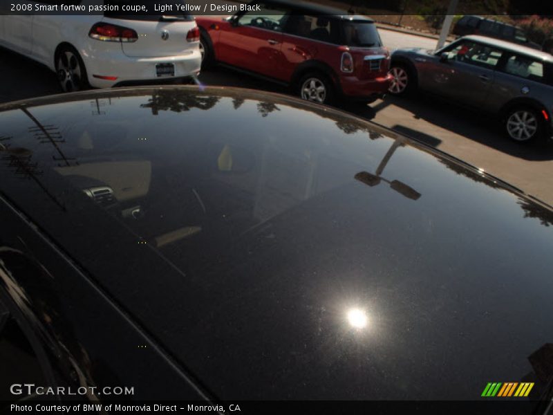 Light Yellow / Design Black 2008 Smart fortwo passion coupe