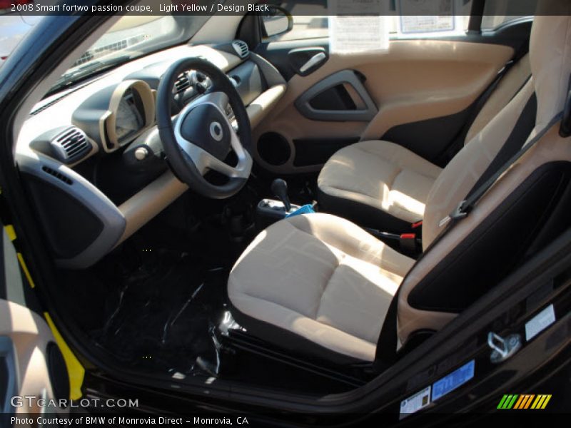 Light Yellow / Design Black 2008 Smart fortwo passion coupe