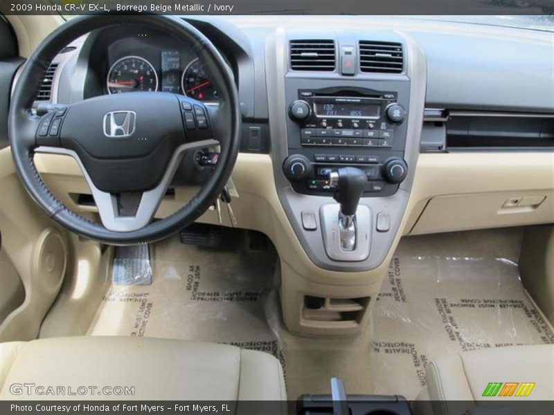 Borrego Beige Metallic / Ivory 2009 Honda CR-V EX-L