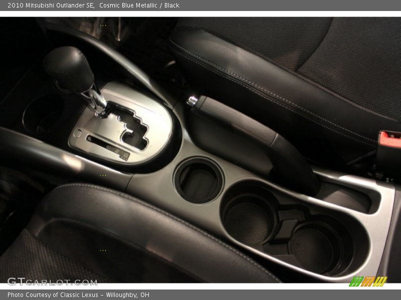 Cosmic Blue Metallic / Black 2010 Mitsubishi Outlander SE