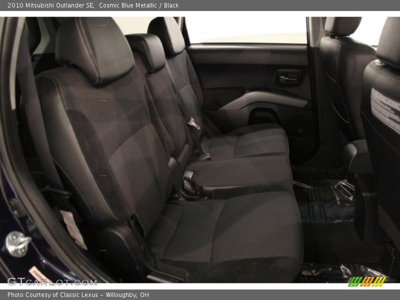 Cosmic Blue Metallic / Black 2010 Mitsubishi Outlander SE