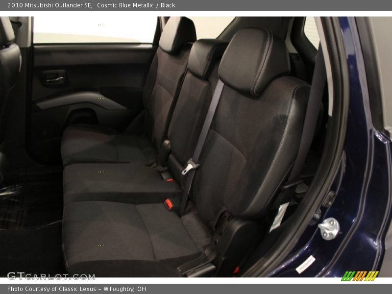 Cosmic Blue Metallic / Black 2010 Mitsubishi Outlander SE