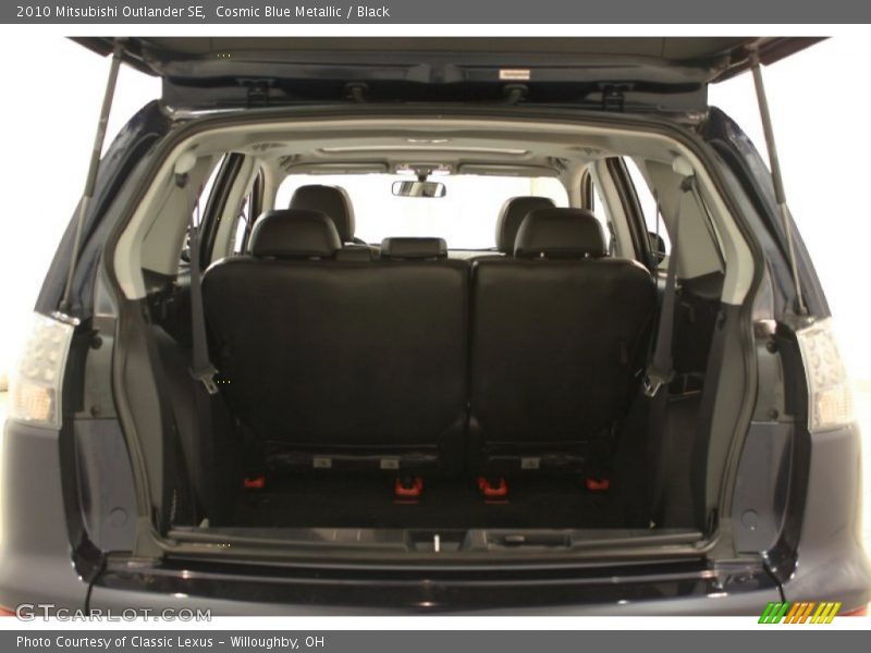 Cosmic Blue Metallic / Black 2010 Mitsubishi Outlander SE