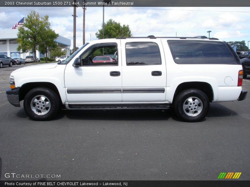 Summit White / Tan/Neutral 2003 Chevrolet Suburban 1500 Z71 4x4