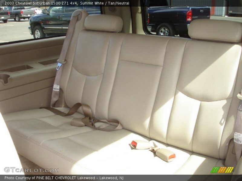 Summit White / Tan/Neutral 2003 Chevrolet Suburban 1500 Z71 4x4