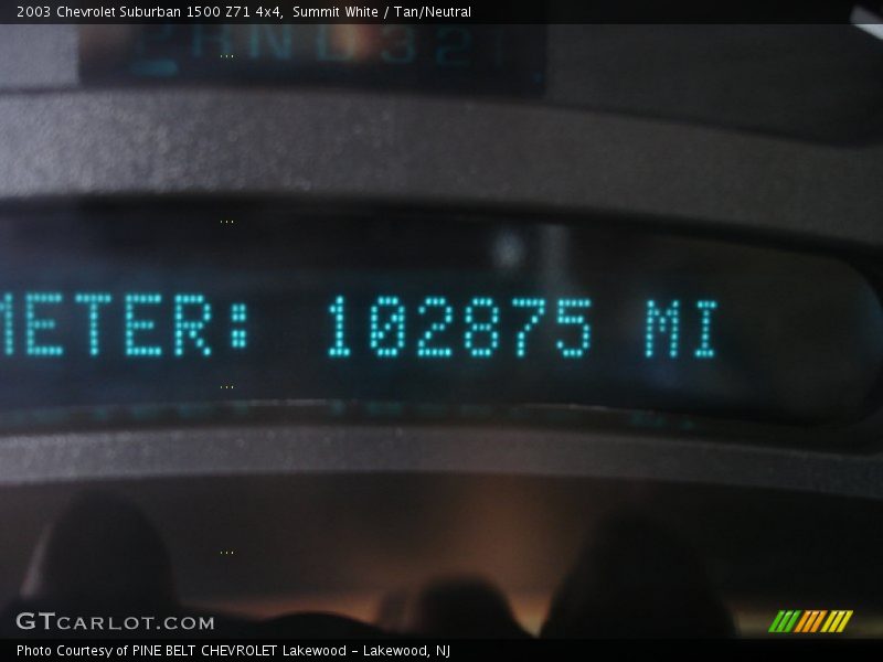 Summit White / Tan/Neutral 2003 Chevrolet Suburban 1500 Z71 4x4
