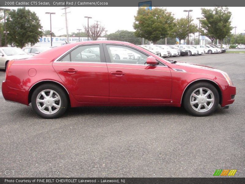 Crystal Red / Cashmere/Cocoa 2008 Cadillac CTS Sedan