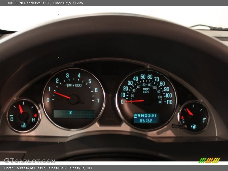 Black Onyx / Gray 2006 Buick Rendezvous CX
