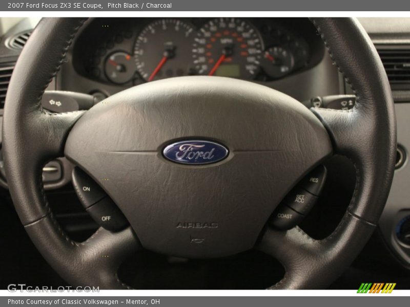 Pitch Black / Charcoal 2007 Ford Focus ZX3 SE Coupe