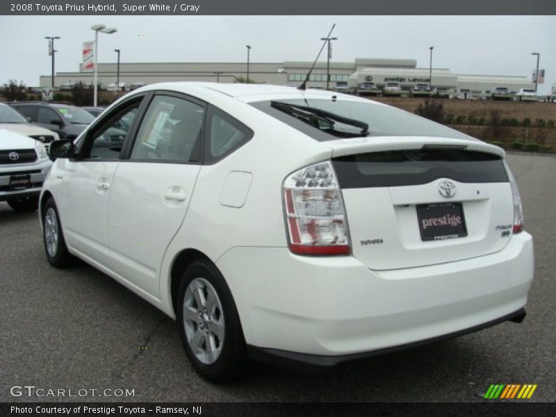 Super White / Gray 2008 Toyota Prius Hybrid