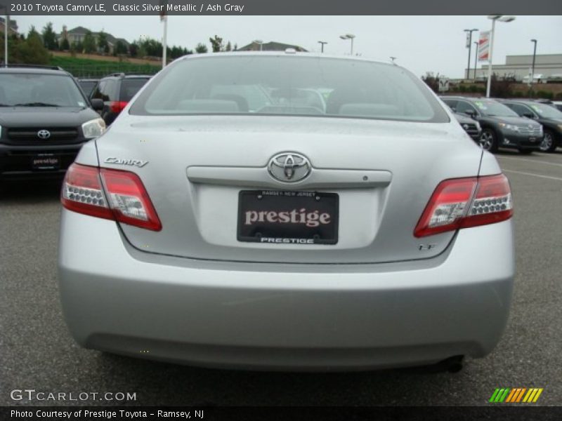 Classic Silver Metallic / Ash Gray 2010 Toyota Camry LE