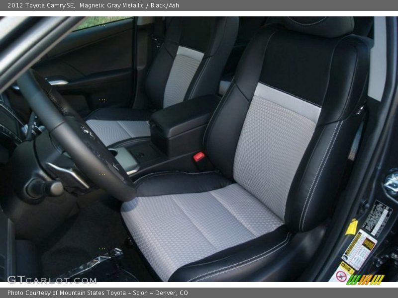  2012 Camry SE Black/Ash Interior