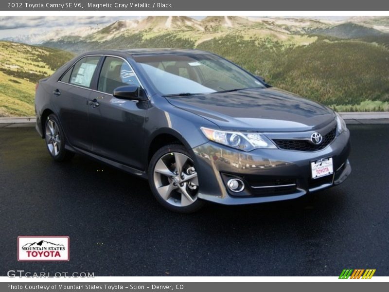 Magnetic Gray Metallic / Black 2012 Toyota Camry SE V6