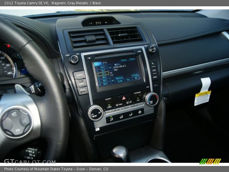 Controls of 2012 Camry SE V6