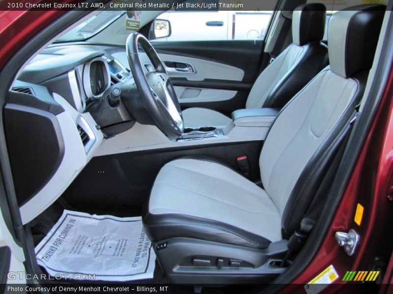  2010 Equinox LTZ AWD Jet Black/Light Titanium Interior