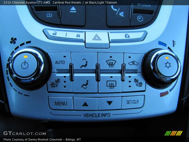 Controls of 2010 Equinox LTZ AWD