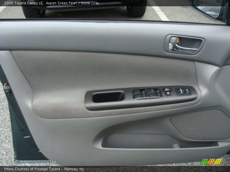 Aspen Green Pearl / Stone Gray 2006 Toyota Camry LE