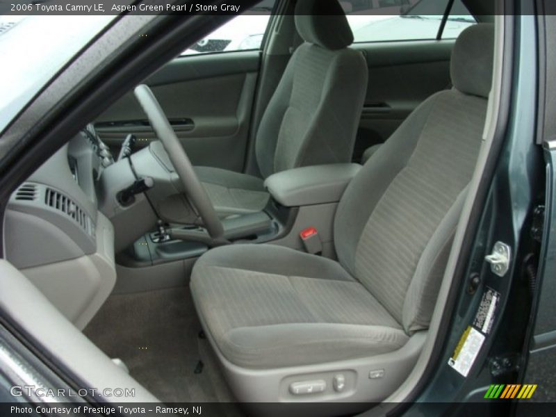 Aspen Green Pearl / Stone Gray 2006 Toyota Camry LE