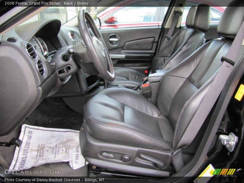  2008 Grand Prix Sedan Ebony Interior