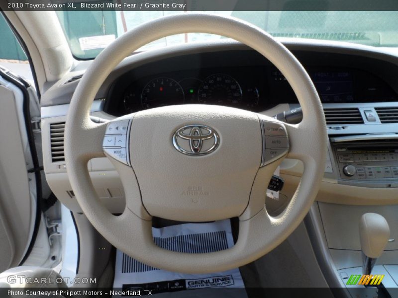 Blizzard White Pearl / Graphite Gray 2010 Toyota Avalon XL