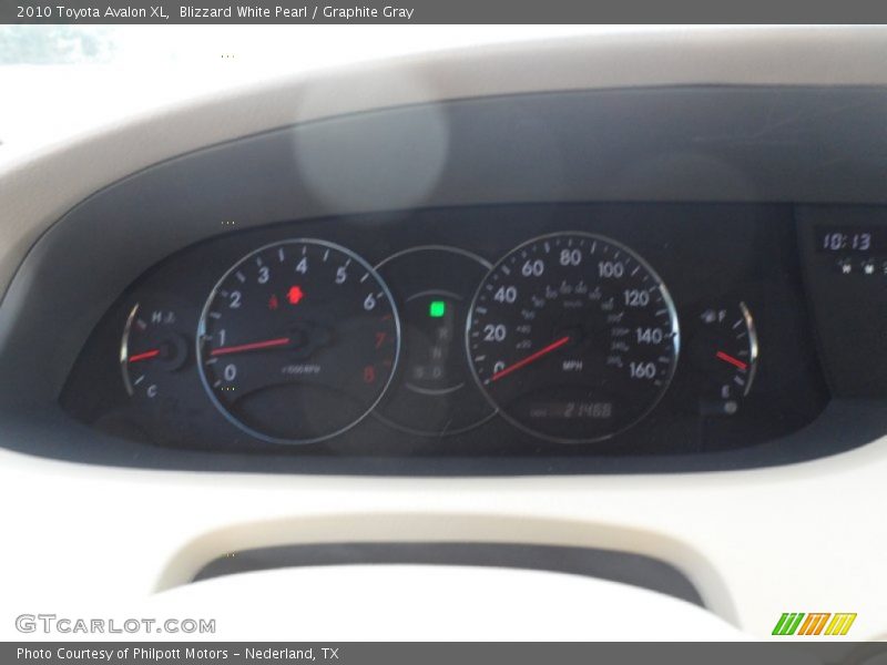 Blizzard White Pearl / Graphite Gray 2010 Toyota Avalon XL
