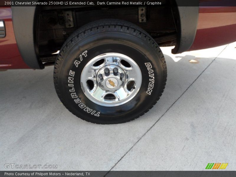 Dark Carmine Red Metallic / Graphite 2001 Chevrolet Silverado 2500HD LS Extended Cab