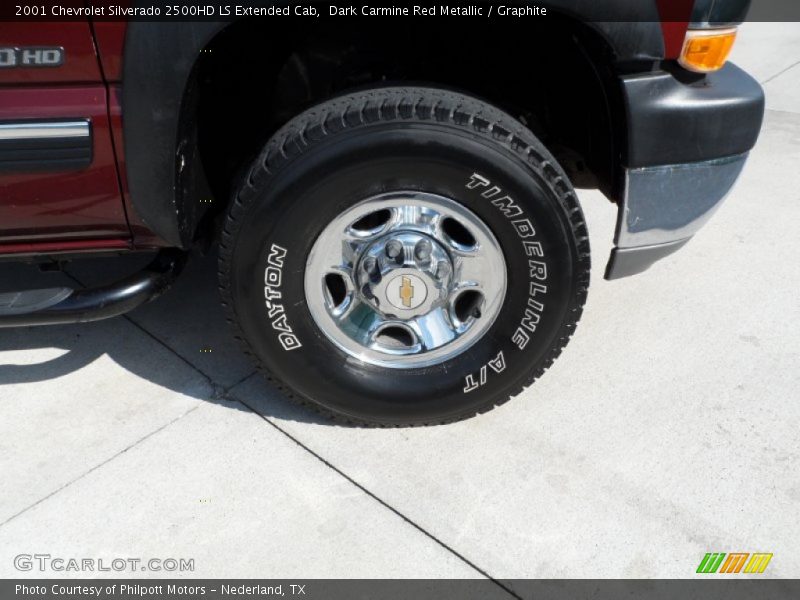 Dark Carmine Red Metallic / Graphite 2001 Chevrolet Silverado 2500HD LS Extended Cab