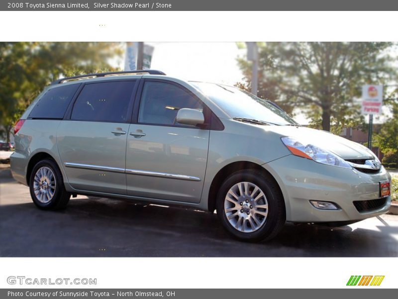 Silver Shadow Pearl / Stone 2008 Toyota Sienna Limited