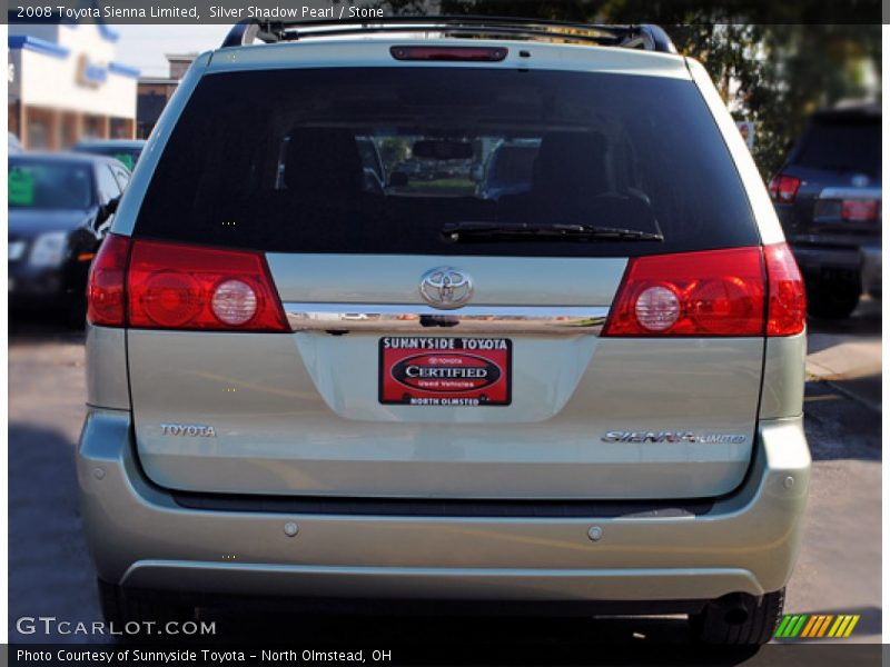 Silver Shadow Pearl / Stone 2008 Toyota Sienna Limited