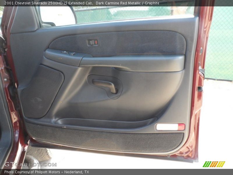 Dark Carmine Red Metallic / Graphite 2001 Chevrolet Silverado 2500HD LS Extended Cab