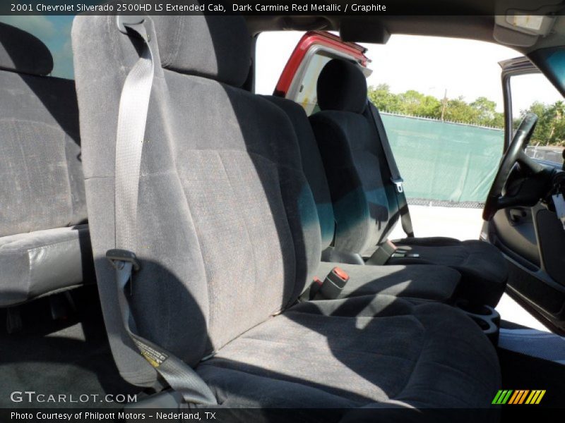 Dark Carmine Red Metallic / Graphite 2001 Chevrolet Silverado 2500HD LS Extended Cab