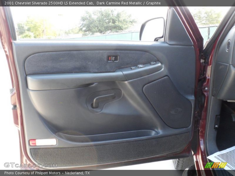 Dark Carmine Red Metallic / Graphite 2001 Chevrolet Silverado 2500HD LS Extended Cab