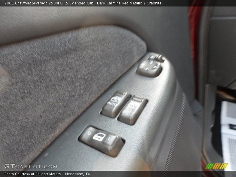 Dark Carmine Red Metallic / Graphite 2001 Chevrolet Silverado 2500HD LS Extended Cab