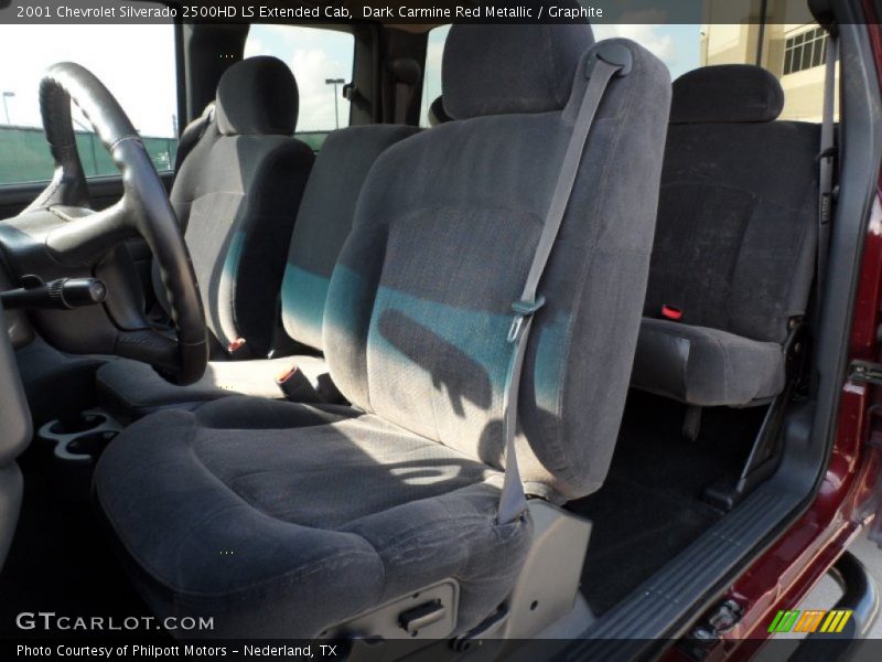 Dark Carmine Red Metallic / Graphite 2001 Chevrolet Silverado 2500HD LS Extended Cab