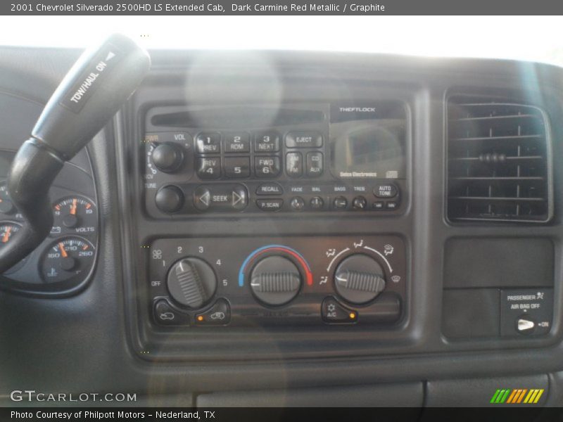 Dark Carmine Red Metallic / Graphite 2001 Chevrolet Silverado 2500HD LS Extended Cab
