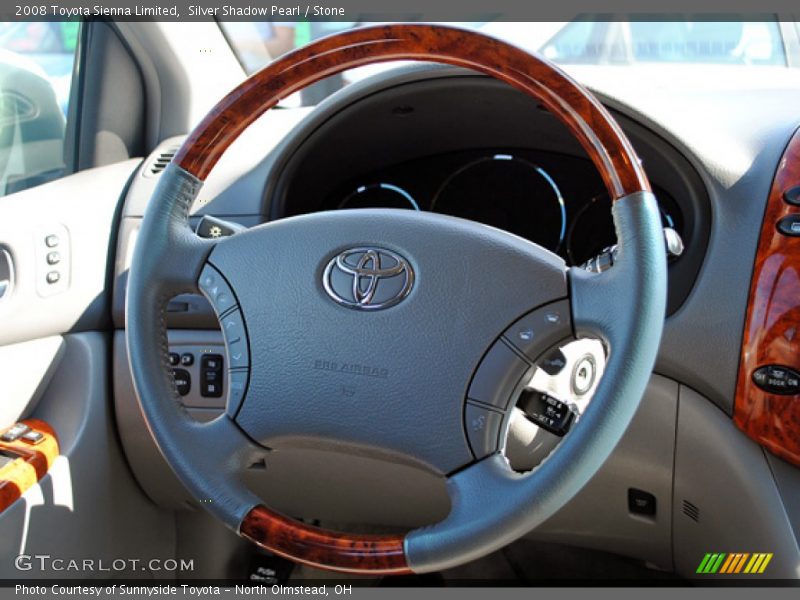 Silver Shadow Pearl / Stone 2008 Toyota Sienna Limited