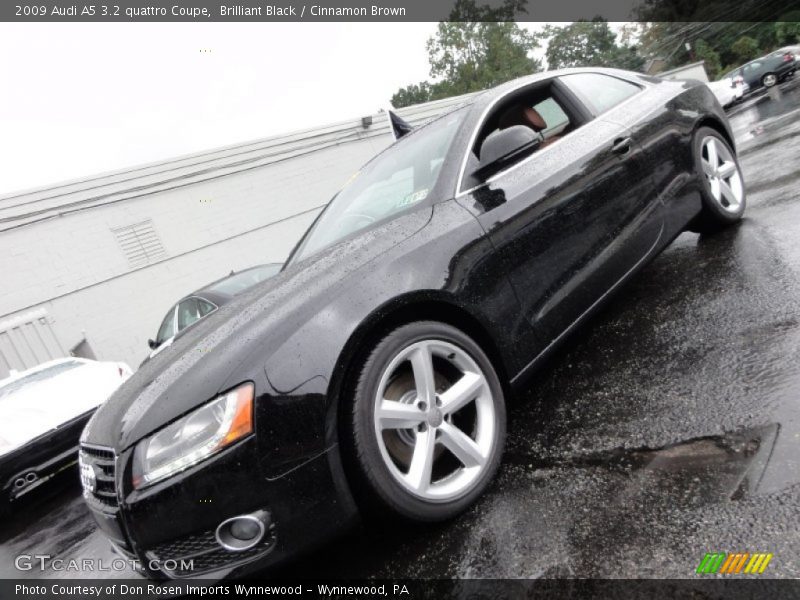 Brilliant Black / Cinnamon Brown 2009 Audi A5 3.2 quattro Coupe