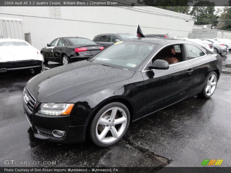 Brilliant Black / Cinnamon Brown 2009 Audi A5 3.2 quattro Coupe