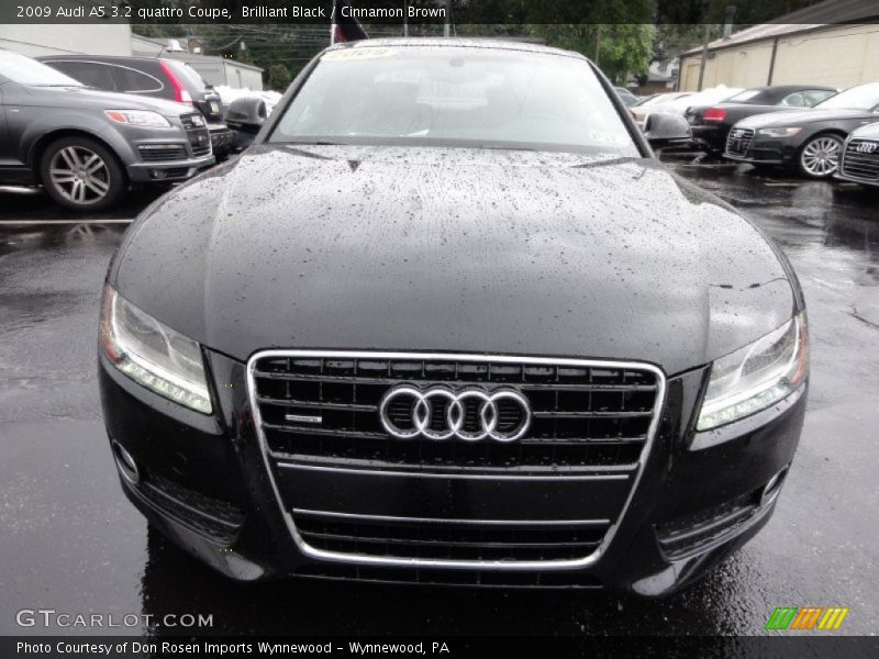 Brilliant Black / Cinnamon Brown 2009 Audi A5 3.2 quattro Coupe