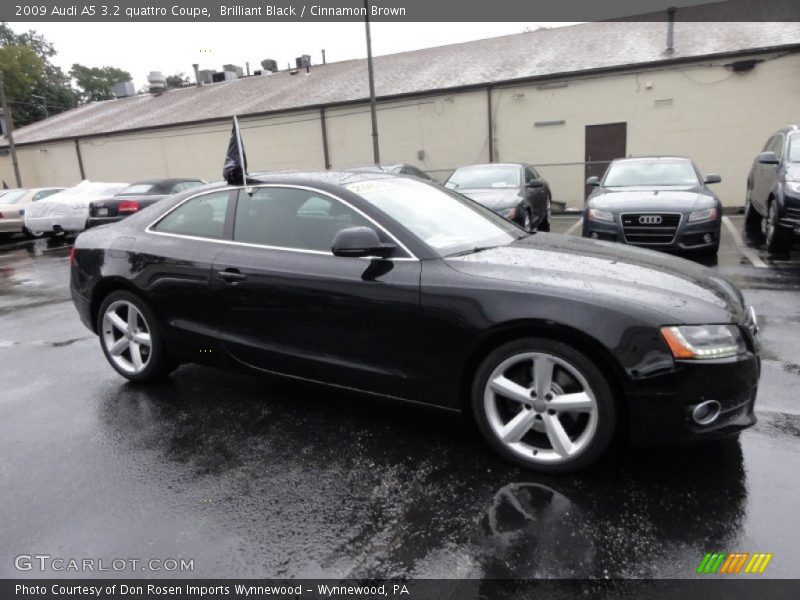 Brilliant Black / Cinnamon Brown 2009 Audi A5 3.2 quattro Coupe