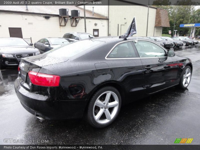 Brilliant Black / Cinnamon Brown 2009 Audi A5 3.2 quattro Coupe