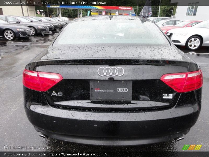 Brilliant Black / Cinnamon Brown 2009 Audi A5 3.2 quattro Coupe