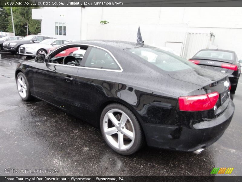 Brilliant Black / Cinnamon Brown 2009 Audi A5 3.2 quattro Coupe