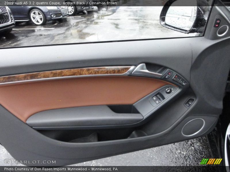 Brilliant Black / Cinnamon Brown 2009 Audi A5 3.2 quattro Coupe