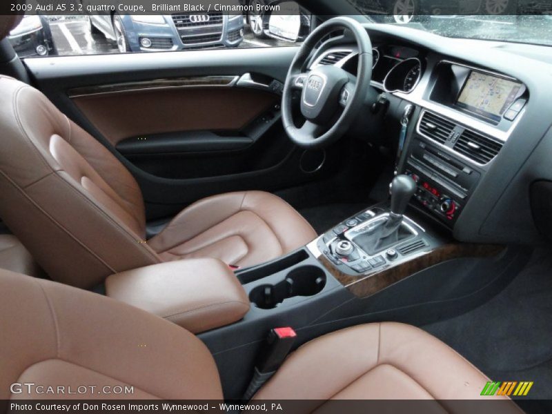 Brilliant Black / Cinnamon Brown 2009 Audi A5 3.2 quattro Coupe