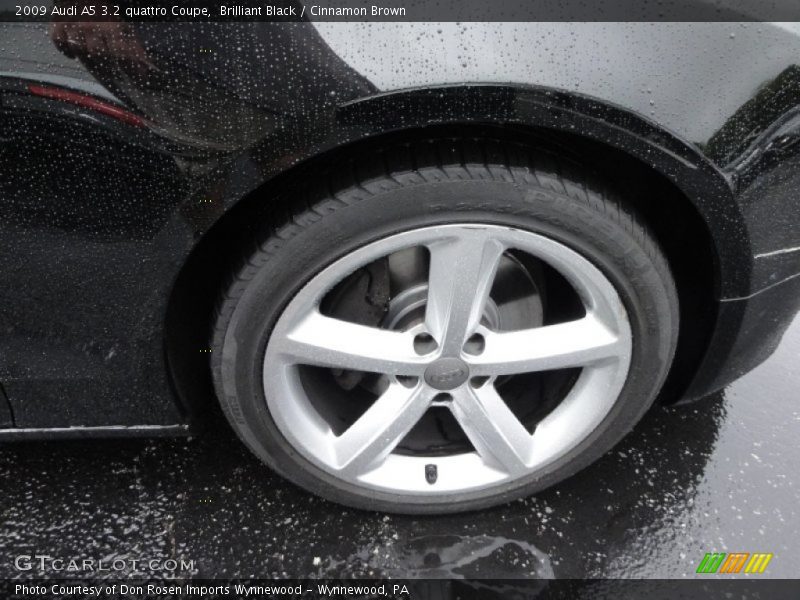 Brilliant Black / Cinnamon Brown 2009 Audi A5 3.2 quattro Coupe