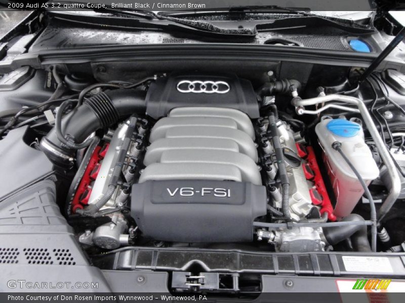 Brilliant Black / Cinnamon Brown 2009 Audi A5 3.2 quattro Coupe