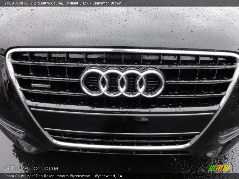 Brilliant Black / Cinnamon Brown 2009 Audi A5 3.2 quattro Coupe
